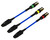 FF-HTSPAD-MMCX3 | 3x MMCX-Einlöt-Kabel-Adapter HT, MMCX-Buchse mit 50 Ohm RF-Micro-Coax-Leitung, flexibles Einlöt-Pad, -40°C bis +155°C, (1x 0Ω, 1x 36Ω, 1x 75Ω)