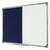 Bi-Office Maya (900 x 600mm) Combination Board (Felt/Melamine) Non-Magnetic Aluminium Frame (Blue/White)