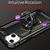 NALIA Ring Hülle für iPhone 13, Hard Case mit Silikon Bumper Cover Handyhülle Schwarz