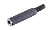 6.3 mm Klinkenkupplung, 3-polig (stereo), Lötanschluss, Kunststoff, BS50300