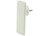 Extraflacher Schuko-Stecker EVOline® mit 5 mm Aufbauhöhe, weiß