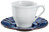 Espresso-Untertasse Amelina; 12 cm (Ø); blau; rund; 6 Stk/Pck