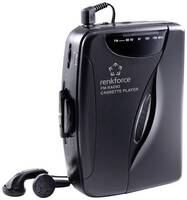 Walkman, hordozható kazettás lejátszó FM rádióval, mono, Renkforce RF-CP-150