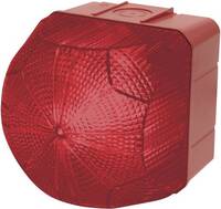 Auer Signalgeräte Jelzőlámpa LED QDM 874262413 Piros Piros Tartós fény, Villanófény 110 V/AC, 230 V/AC