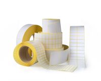 Ticket 75 x 76 mm. White. Direct thermal. 12 rolls per box. Rectangular, without recesses Thermal Direct, 12rolls/boxPrinter Labels