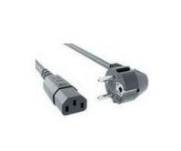 extension cable H05VV-F3G1,5 grey L:0,5m,CEE7/7/C13 356.905, 0.5 m, CEE7/7, C13 coupler Externe Stromkabel