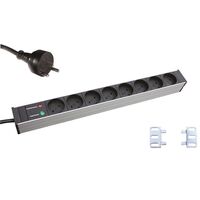 19" Aluminium Pdu 8-Way K-It Outlet. With Source Protection