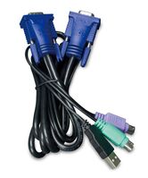 5.0M USB KVM Cable w built-in, PS2 to USB Converter,