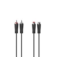 4 Audio Cable 3 M 2 X Rca , Black ,