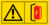 Sicherheits- und Gefahrenbildzeichen - Gelb/Schwarz, 35 x 68 mm, Folie, Seton
