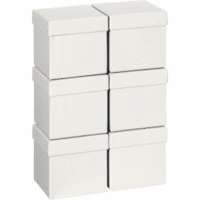 Geschenkbox 13,5x13,5x12,5cm Cube One Colour beige