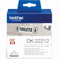 DK-Endlos-Etiketten 62mm x 15,24m Folie weiß