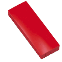 Magnet Solid 54x19 mm 1 kg Haftkraft 10 Stück rot