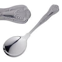 Olympia Kings Soup Spoon in Silver Made of 18 / 0 Stainless Steel
