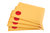Etichette rosso fluorescente con angoli arrotondati 47,5x25,5mm 70ff
