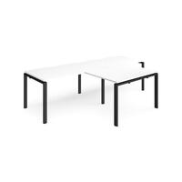 Adapt double straight desk with return desk