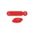 27mm Traffolyte valve marking tags - Red (51 to 75)