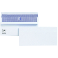 Wallet Envelope DL Self Seal Plain 120gsm White (Pack 500) - H25470