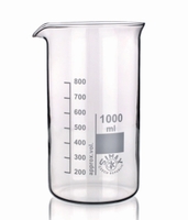 Zlewki szkło borokrzemowe 3.3 forma wysoka Pojemność nominalna 100 ml