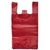 JUMBO XL táska 35+20x 65 cm, extra erős, piros, 100 darab