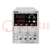 Power supply: laboratory; switched-mode,single-channel; 0÷60VDC