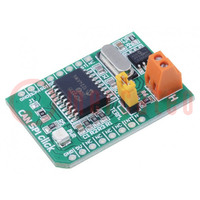 Click board; prototype board; Comp: MCP2551; converter; 5VDC