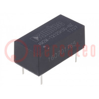 Convertisseur: DC/DC; 2W; Ud'entrée: 10,8÷13,2V; Ubase: 12VDC