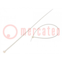 Cable tie; L: 368mm; W: 4.8mm; polyamide; 215.5N; natural