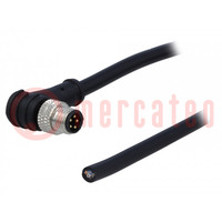 Connettore: M8; maschio; PIN: 5; angolari 90°; spina; 3A; IP65,IP67