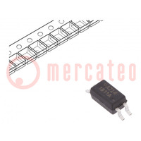 Optocoupler; SMD; Ch: 1; OUT: transistor; Uinsul: 3kV; Uce: 80V; SO4
