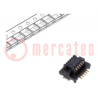 Connector: PCB to PCB; PIN: 10; 0.5mm; H: 2.15mm; BergStak; 0.5A