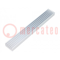 Heatsink: extruded; grilled; natural; L: 150mm; W: 21mm; H: 10mm; raw
