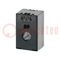 Transformador de corriente; Ientr: 80A; Isal: 1A; Øint: 23mm; M65F