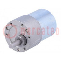 Motor: DC; with gearbox; 6÷12VDC; 5.5A; Shaft: D spring; 330rpm