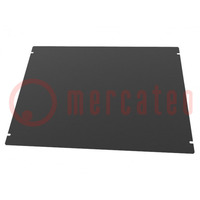 Mounting plate; steel; Series: 1441; black