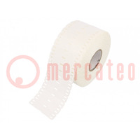 Label; polyurethane; white; -40÷90°C; cable ties; UL94HB; reel