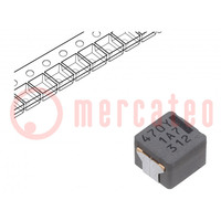 Inductor: wire; SMD; 47uH; 4.1A; 156mΩ; ±20%; 7.5x7x5.4mm; -40÷150°C