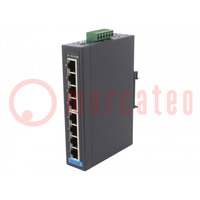 Switch Ethernet; onbeheerbaar; Aantal poorten: 8; 12÷48VDC; RJ45