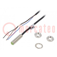 Sensor: inductive; OUT: NPN / NO; 0÷1.5mm; 10÷30VDC; M8; IP67; 200mA