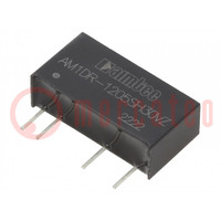 Converter: DC/DC; 1W; Uin: 11.4÷12.6V; Uout: 5VDC; Iout: 200mA; SIP7