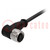Plug; M12; PIN: 3; female; A code-DeviceNet / CANopen; 1m; cables