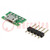 Module: adapter; pin strips,USB B micro; USB Micro-B