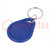 RFID sleutelhanger; plastic; blauw; 125kHz; 8BROM