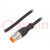 Connection lead; M12; PIN: 4; straight; 5m; plug; 250VAC; 4A; IP67