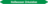 Mini-Rohrmarkierer - Heißwasser Zirkulation, Grün, 0.8 x 10 cm, Selbstklebend