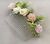 Artificial Mixed Flower Comb - Pale Pink & Ivory