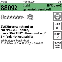 Schraube R 88092 LIKO/PZ 4x30/25-Z Stahl