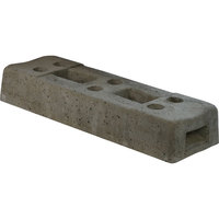 Bauzaunfuß aus Beton, Länge: 700 mm, 36,0 kg