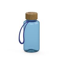 Artikelbild Drink bottle "Natural" clear-transparent incl. strap, 0.7 l, transparent-blue/blue