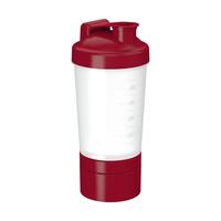 Artikelbild Shaker "Protein", Pro, 0.40 l, Version 2, transparent/standard-red